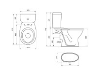 Унитаз-компакт напольный DIWO Сочи 0402