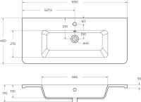 Мебель для ванной комнаты BelBagno Albano-Cer 105 подвесная, pino scania