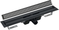 Душевой трап (лоток) AlcaPlast APZ1BLACK 75 см с решеткой