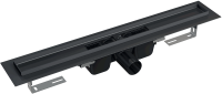 Душевой трап (лоток) AlcaPlast APZ1BLACK 75 см с решеткой