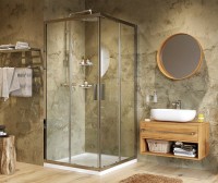 Душевой уголок Wasserkraft Lippe 45S03 + поддон для душа Wasserkraft Amper