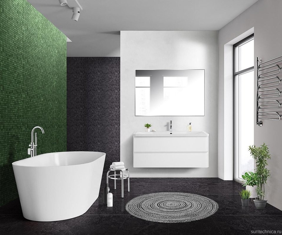 Тумба под раковину BelBagno Albano 120 подвесная, bianco lucido