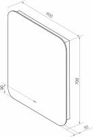 Мебель для ванной комнаты Vigo Grani 60 напольная, 2 ящика, белая, зеркало DIWO Кострома