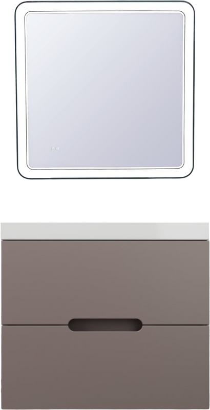 Мебель для ванной комнаты Style Line Матис 70 подвесная, тауп темный