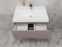 Мебель для ванной комнаты Style Line Матис 70 подвесная, тауп темный