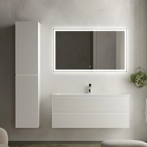 Мебель для ванной комнаты Sancos Snob R 120 см, bianco, раковина CN7017