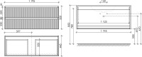 Мебель для ванной комнаты Sancos Snob R 120 см, bianco, раковина CN7017