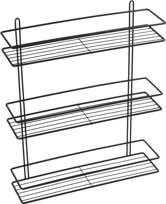Полка Fixsen FX-730B-3 прямая, черная