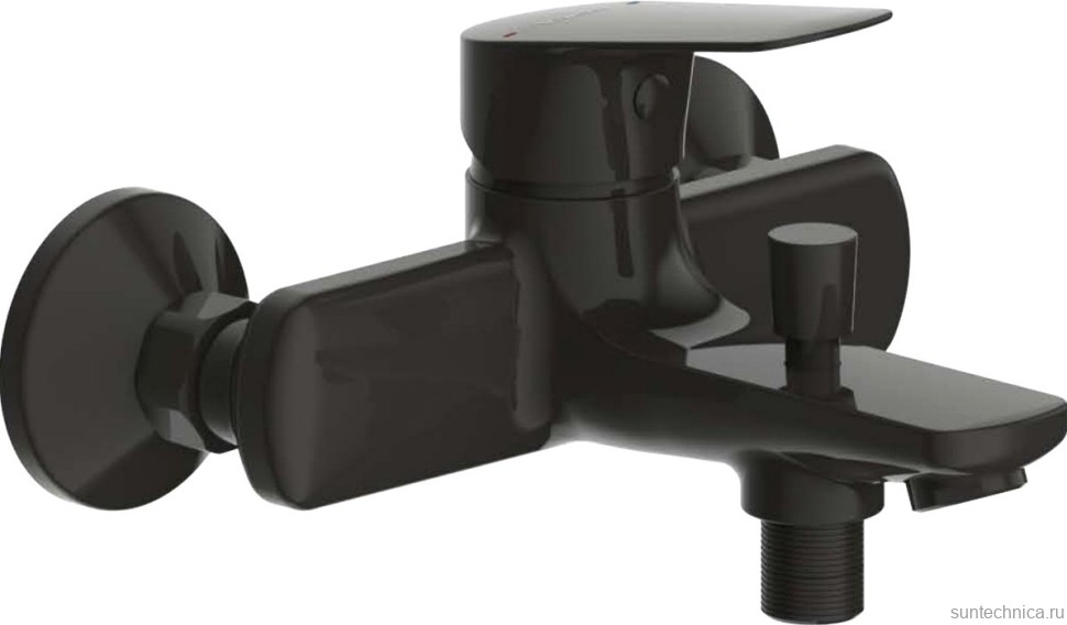 Смеситель для ванны с душем Bravat Rhein F6429564BW-01-ENG матовый черный