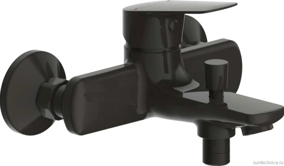 Смеситель для ванны с душем Bravat Rhein F6429564BW-01-ENG матовый черный