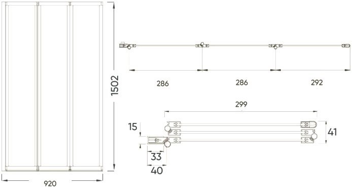 Шторка на ванну Veconi Palau PL-73L 120 см