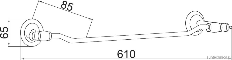Полотенцедержатель Boheme Palazzo 10152