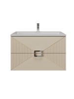 Тумба под раковину без столешницы Grossman Луксор 70 матовая бежевая