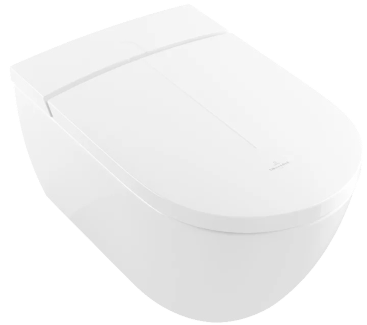 Умный унитаз подвесной Villeroy & Boch Viclean I200 альпийский белый, с функцией биде