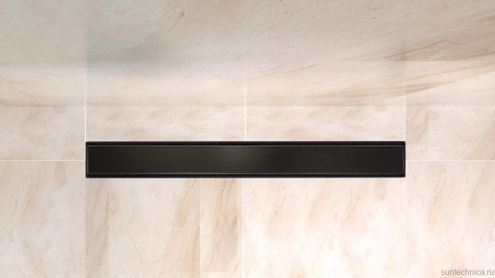 Душевой трап (лоток) BelBagno Luce BB-LD-LUCE-90-NERO 85 см, матовый черный
