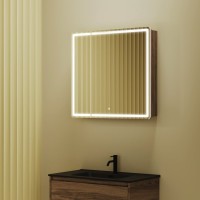 Зеркало-шкаф Sancos Mirror 80, с подсветкой, дуб чарльстон