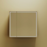 Зеркало-шкаф Sancos Mirror 80, с подсветкой, дуб чарльстон