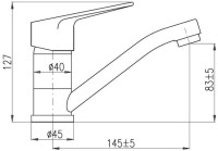 Смеситель для раковины Rav Slezak Victoria VI215.5 хром