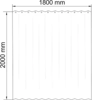 Штора для ванной Wasserkraft Rossel SC-57102 Штора для ванной Wasserkraft Rossel SC-57102