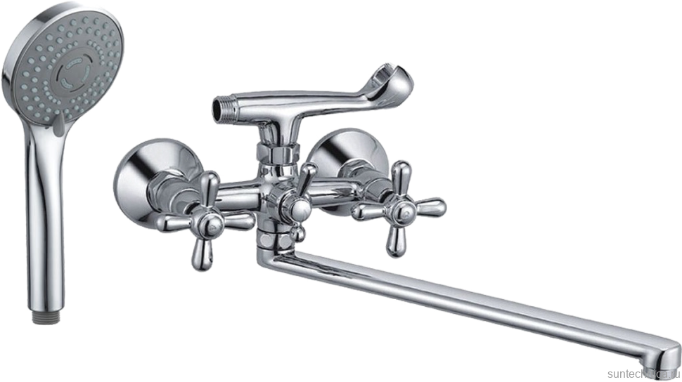 Смеситель с длинным изливом для ванны Haiba HB25 HB2125