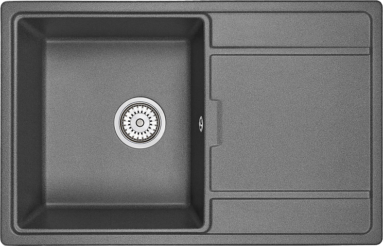 Мойка кухонная Granula 7804, графит
