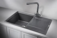 Мойка кухонная Granula 7804, графит