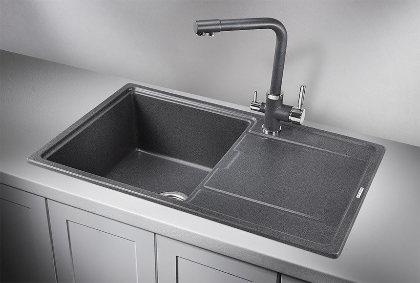 Мойка кухонная Granula 7804, графит