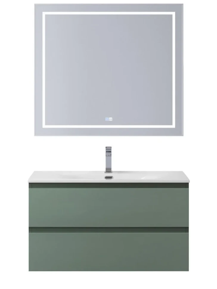 Мебель для ванной комнаты BelBagno Kraft 80 подвесная, матовая еловая, раковина bb-8099-80
