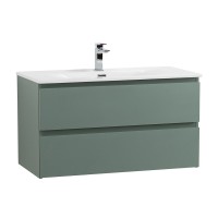 Мебель для ванной комнаты BelBagno Kraft 80 подвесная, матовая еловая, раковина bb-8099-80