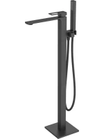 Напольный смеситель для ванны с душем BelBagno Luce FMT NERO С ВНУТРЕННЕЙ ЧАСТЬЮ