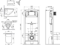 Комплект AM.PM Inspire V2.0 IS47051.50A1700 безободковый, с микролифтом