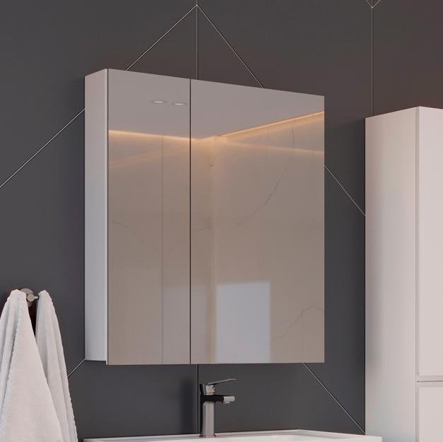 Мебель для ванной комнаты Lemark Combi 70 белая глянцевая