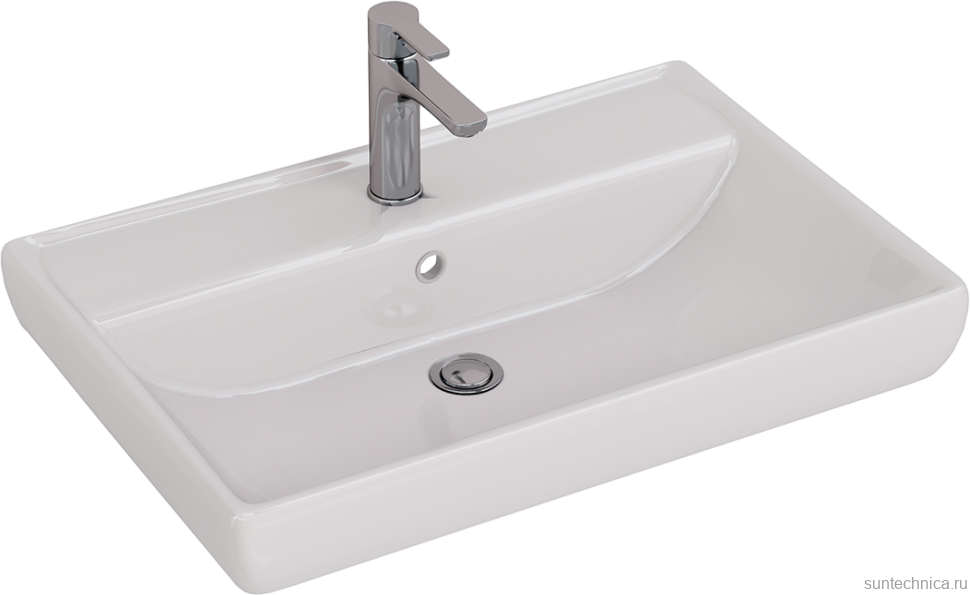 Мебель для ванной комнаты Lemark Combi 70 белая глянцевая