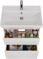 Мебель для ванной комнаты Lemark Combi 70 белая глянцевая