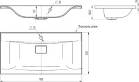 Мебель для ванной комнаты Vincea Mia 90 темный дуб