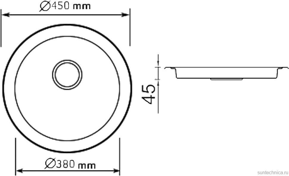 Мойка кухонная Seaman Eco Wien SWT-450B