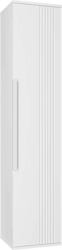 Шкаф пенал для ванной Brevita Savoy 35 универсальный, белый