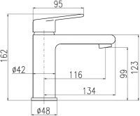 Смеситель для раковины Rav Slezak Colorado CO228.5CMAT черный матовый