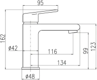 Смеситель для раковины Rav Slezak Colorado CO228.5CMAT черный матовый