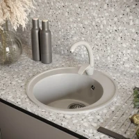 Мойка кухонная Domaci Солерно DN 485-04 платина Мойка кухонная Domaci Солерно DN 485-04 платина