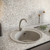 Мойка кухонная Domaci Солерно DN 485-04 платина Мойка кухонная Domaci Солерно DN 485-04 платина