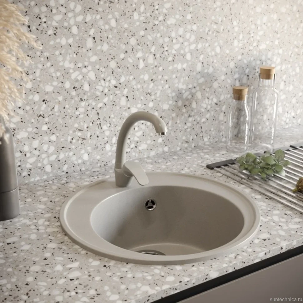 Мойка кухонная Domaci Солерно DN 485-04 платина