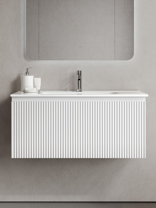 Тумба с раковиной Sancos Snob R 1.0 90 bianco