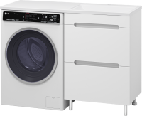 Мебель для ванной комнаты Misty Байкал 55 R для стиральной машины, белая