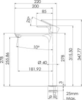 Смеситель для раковины Remer Energy EY11L