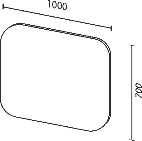 Зеркало Sanvit Асти 100