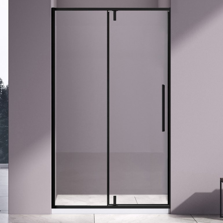 Душевая дверь в нишу Vincea Slim-N VDP-4SN120CLB 120x195, профиль черный матовый