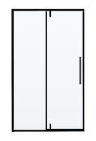 Душевая дверь в нишу Vincea Slim-N VDP-4SN120CLB 120x195, профиль черный матовый