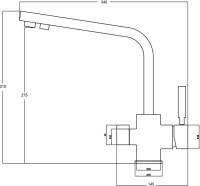 Смеситель для кухни Steel Hammer SH 909 Cr