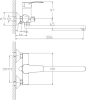 Универсальный смеситель Haiba HB70 HB2270